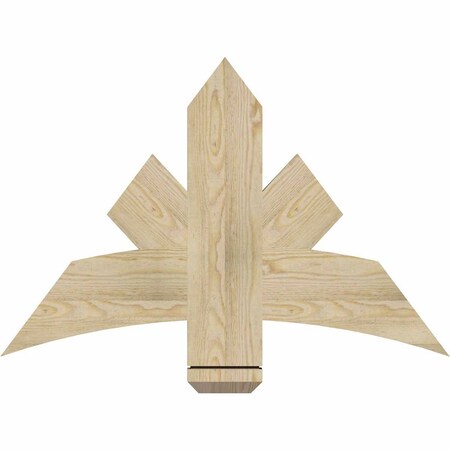 Ekena Millwork Alberta Rough Sawn Timber Gable Bracket, Douglas Fir, 36"W x 24"H x 2"D x 6"F, 16/12 Pitch GBW036X24X0206ALB00RDF